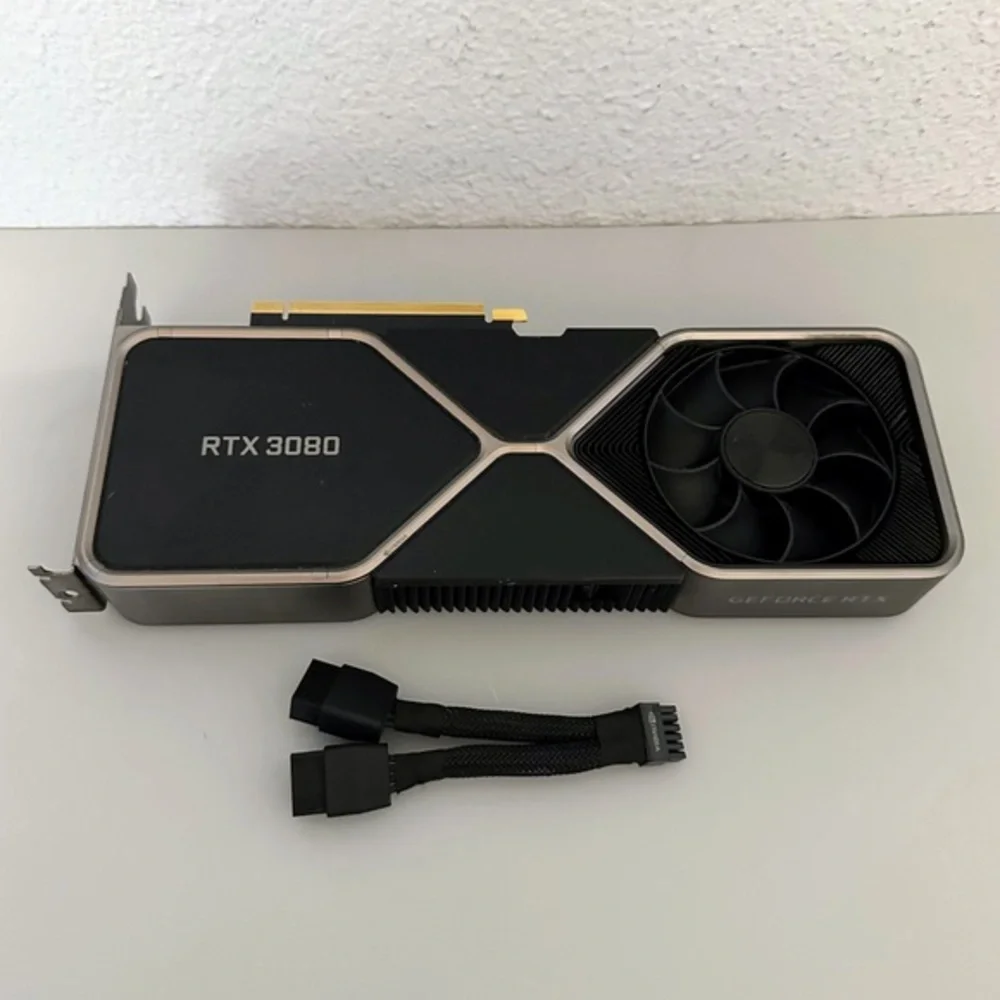 NVIDIA GeForce RTX 3080‎ Founders Edition 10GB Graphics Card+AGS850 Power Supply